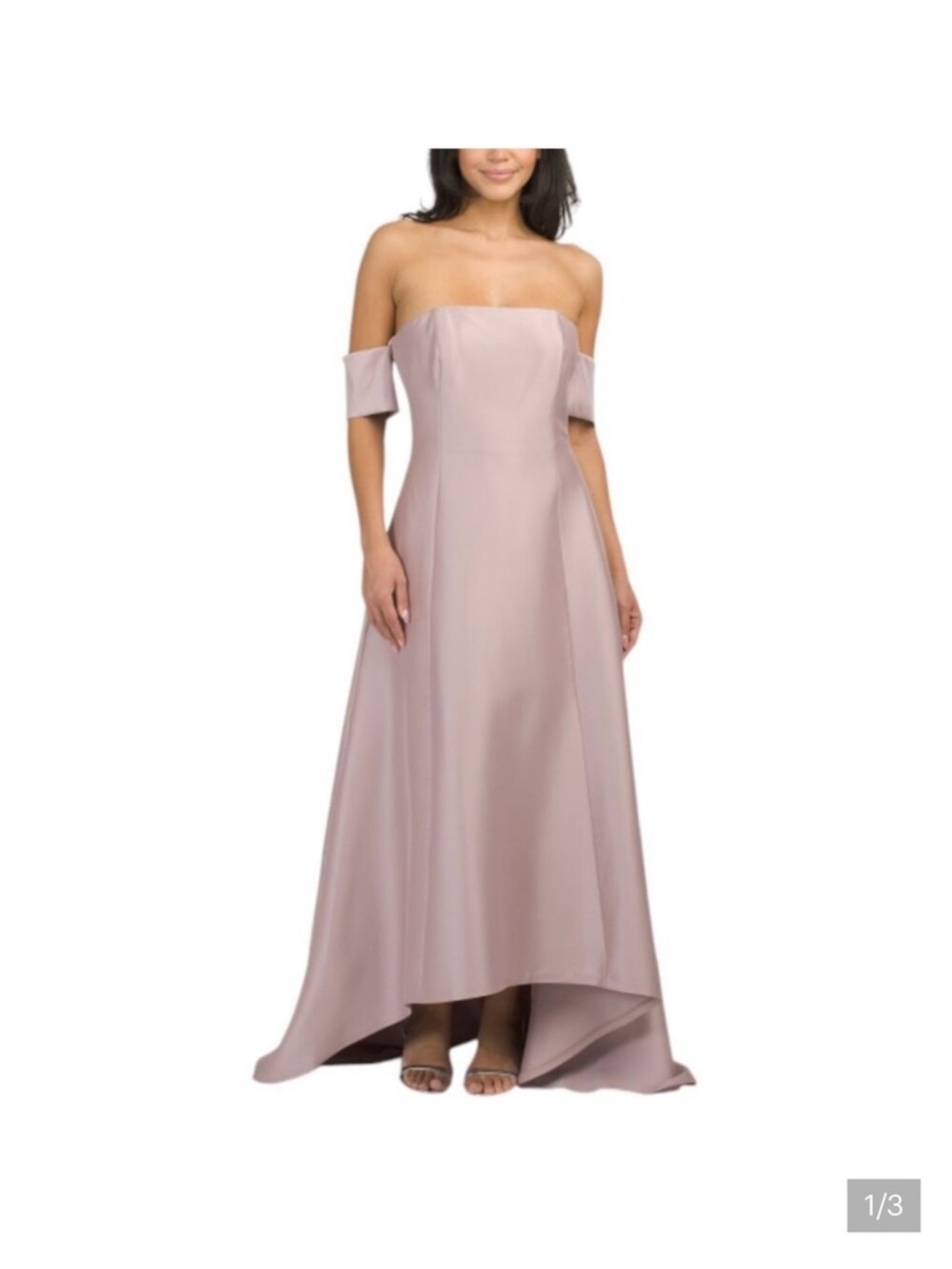 Elegant black mother of the bride or evening dress.